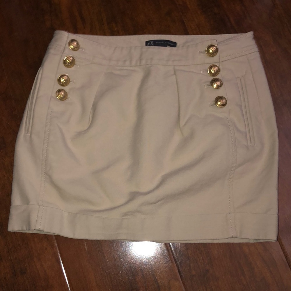 Armani Exchange Button Skirt